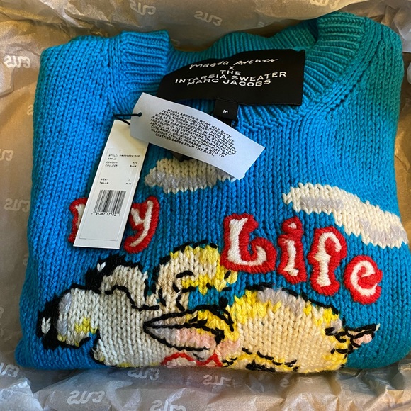 Nwt Marc Jacobs X Magda Archer Intarsia 